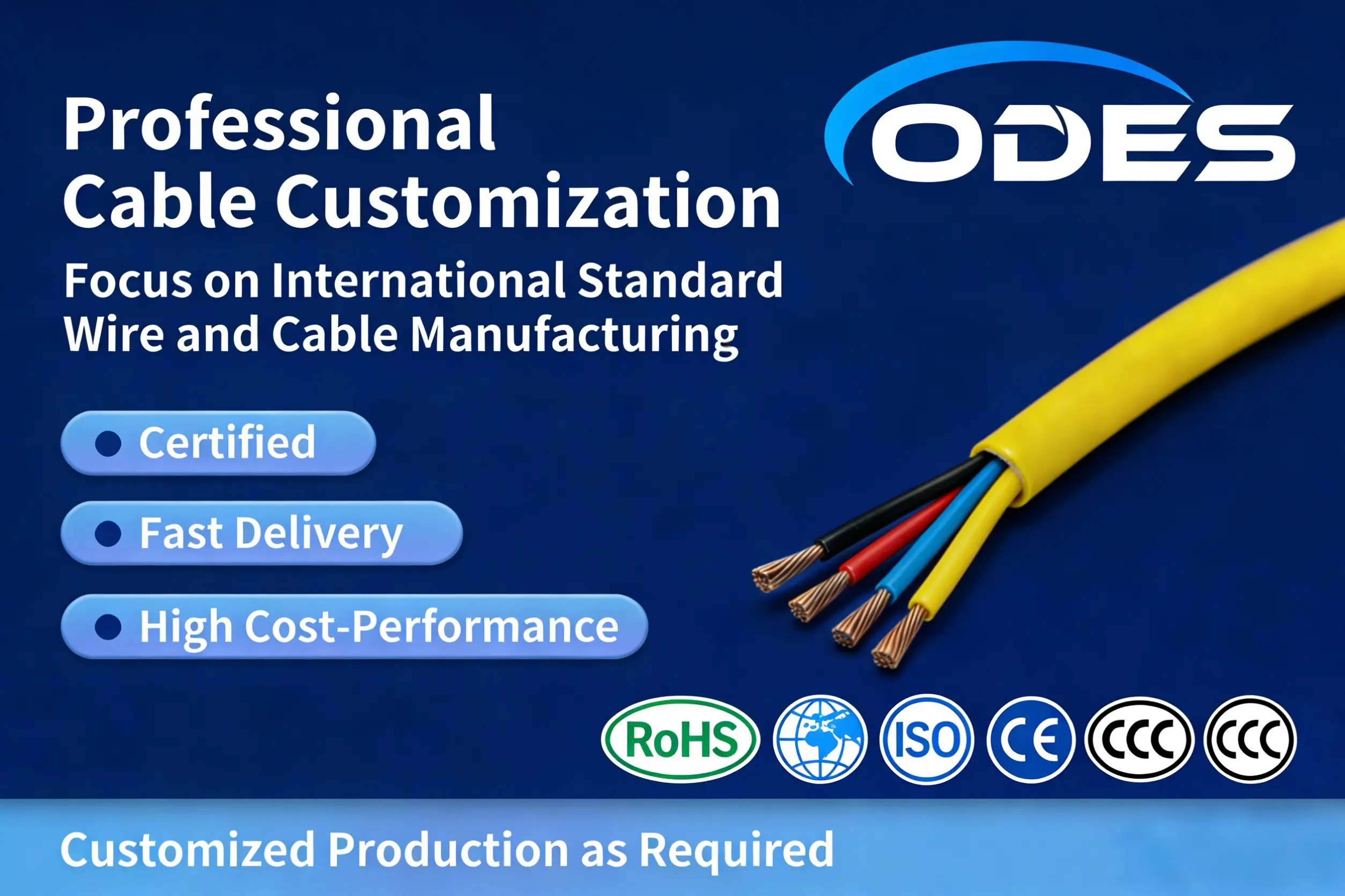 Round Cable for Electrical Apparatus  CCC  CE  300/500V